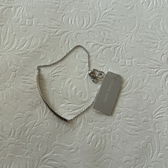 Michael Kors Two-Tone Monogram Bar Slider Bracelet - Picture 7 of 7